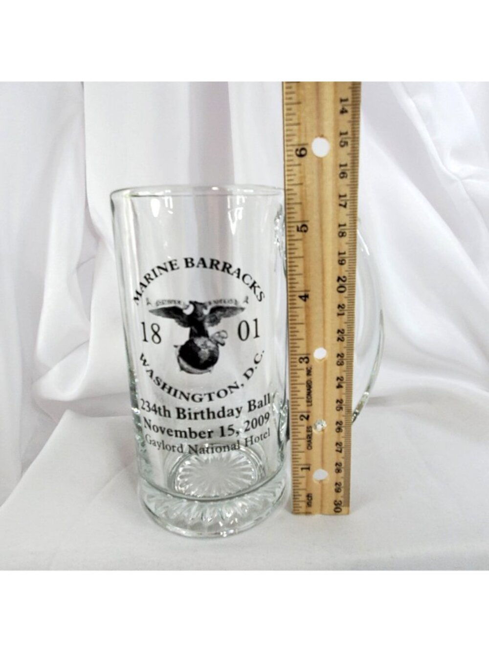 Marine Barracks 234th Birthday Ball Glass Beer Mug Washington D.C. 2009 - Picture 4 of 7